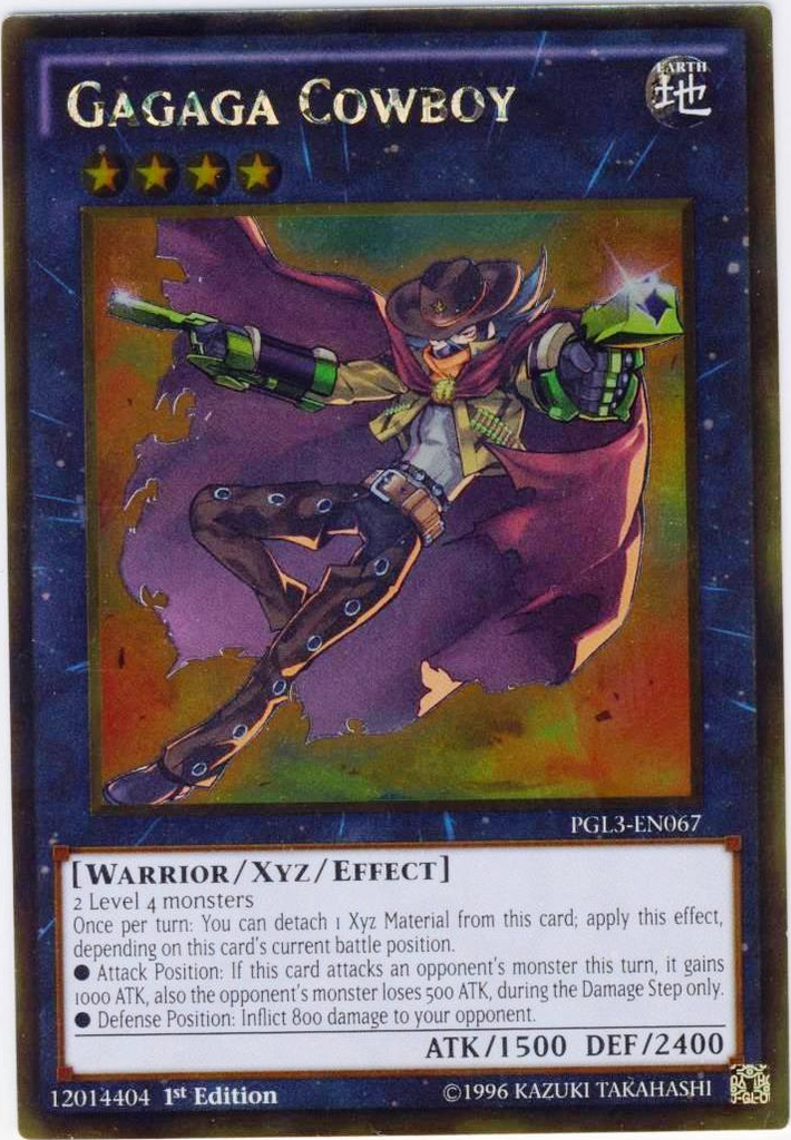 cowboy yugioh cards Gagaga Cowboy [PGL3-EN067] Gold Rare