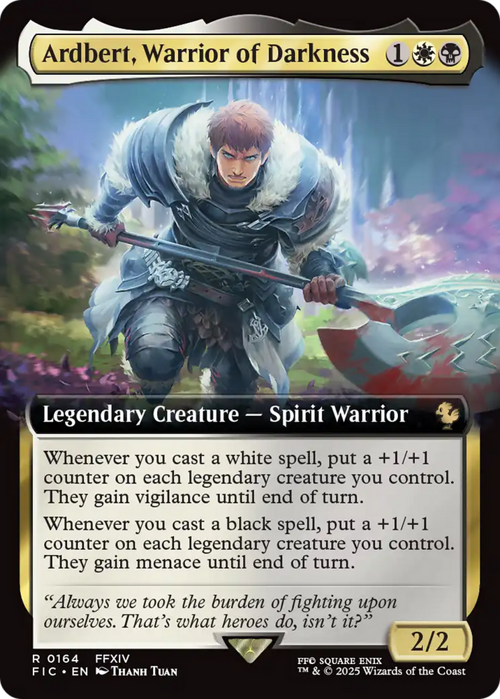 Ardbert, Warrior of Darkness (Extended Art) [FINAL FANTASY Commander]