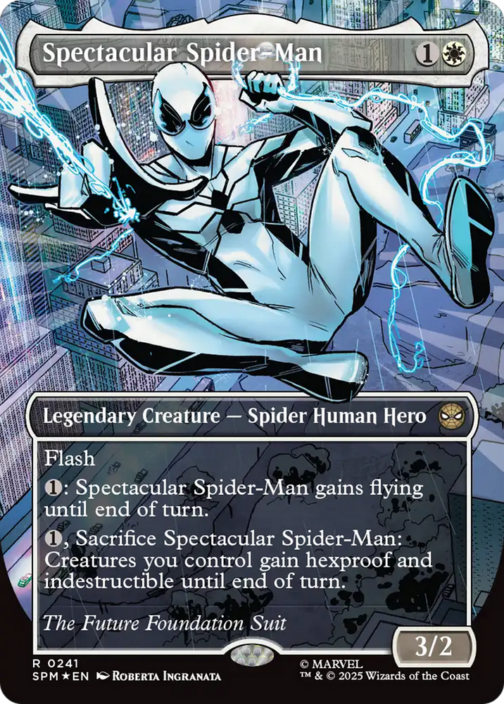 Spectacular Spider-Man (0241) (Borderless) (Textured Foil) [Marvel's Spider-Man]