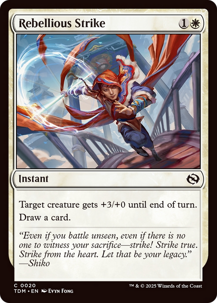 Rebellious Strike [Tarkir: Dragonstorm]