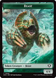 Beast (0006) // Pest Double-Sided Token [Edge of Eternities Commander Tokens]