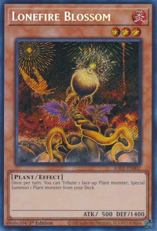 Lonefire Blossom [RA01-EN002] Secret Rare