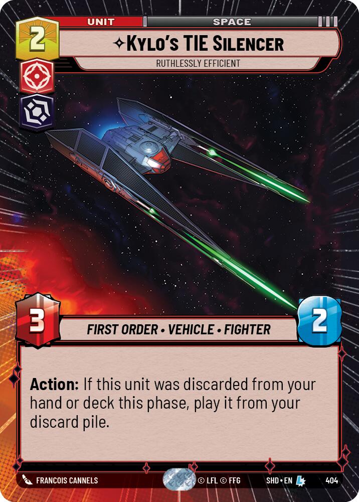 Kylo's TIE Silencer - Ruthlessly Efficient (404) (Hyperspace) (404) [Shadows of the Galaxy]