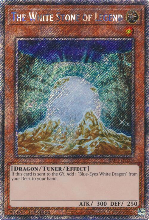 The White Stone of Legend (Platinum Secret Rare) [RA03-EN208] Platinum Secret Rare