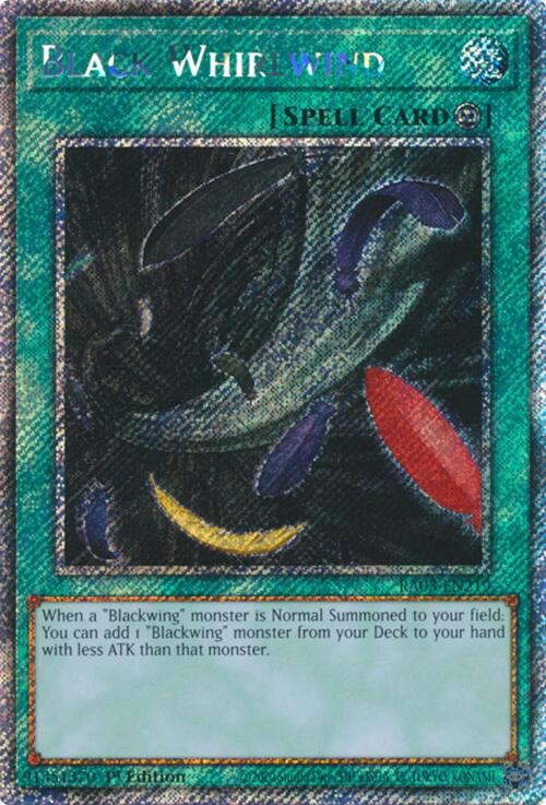 Black Whirlwind (Platinum Secret Rare) [RA03-EN219] Platinum Secret Rare