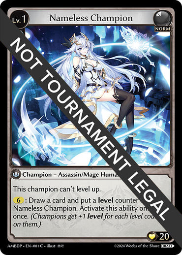 Nameless Champion (Assassin/Mage) (001) [Mortal Ambition Draft Pack]