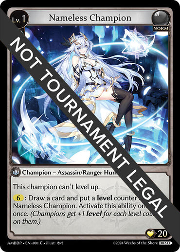 Nameless Champion (Assassin/Ranger) (001) [Mortal Ambition Draft Pack]