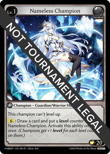 Nameless Champion (Guardian/Warrior) (001) [Mortal Ambition Draft Pack]