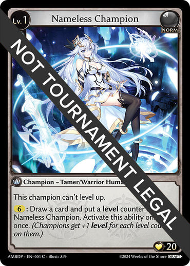 Nameless Champion (Tamer/Warrior) (001) [Mortal Ambition Draft Pack]