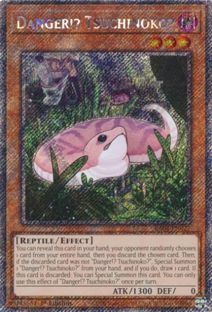 Danger!? Tsuchinoko? [RA04-EN027] Platinum Secret Rare
