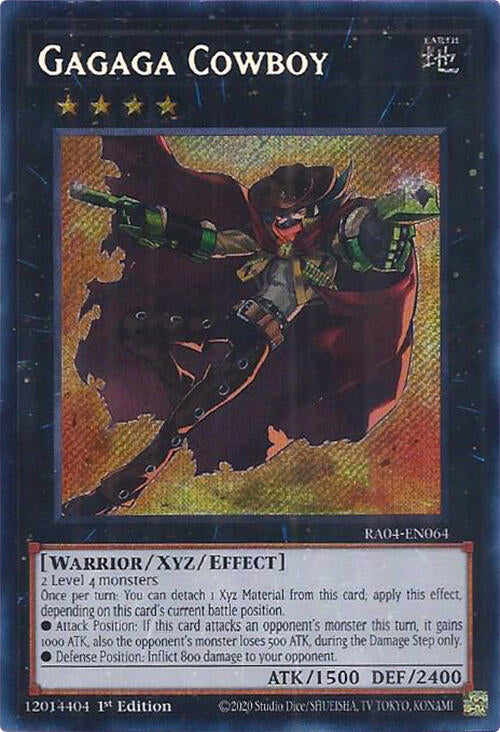 Gagaga Cowboy [RA04-EN064] Secret Rare