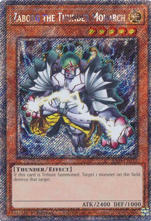 Zaborg the Thunder Monarch [RA04-EN125] Platinum Secret Rare
