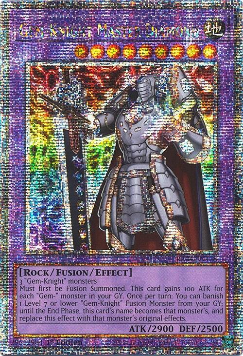 Gem-Knight Master Diamond [RA04-EN178] Quarter Century Secret Rare