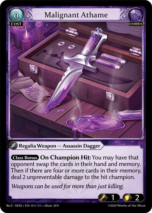 Malignant Athame (011) [Tristan Re:Collection, Shadowdancer Lite]