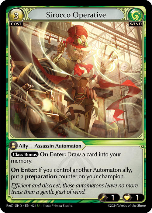 Sirocco Operative (024) [Tristan Re:Collection, Shadowdancer Lite]