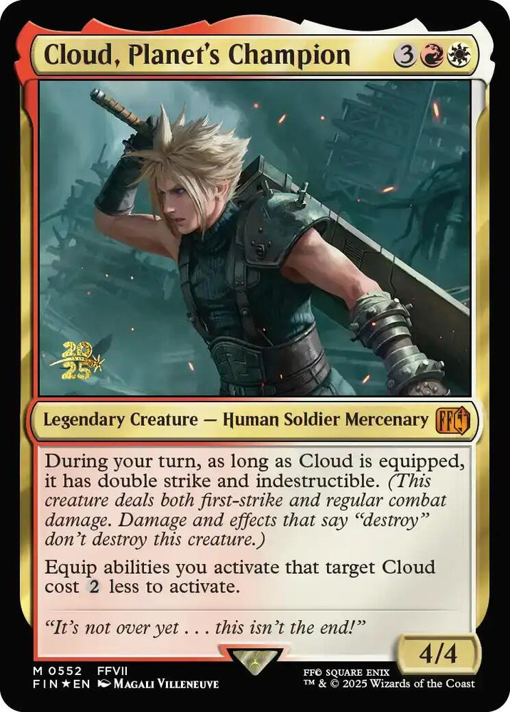 Cloud, Planet's Champion [FINAL FANTASY Prerelease Promo]