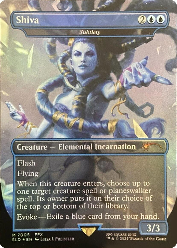 Shiva - Subtlety (Rainbow Foil) [Secret Lair Drop Series]