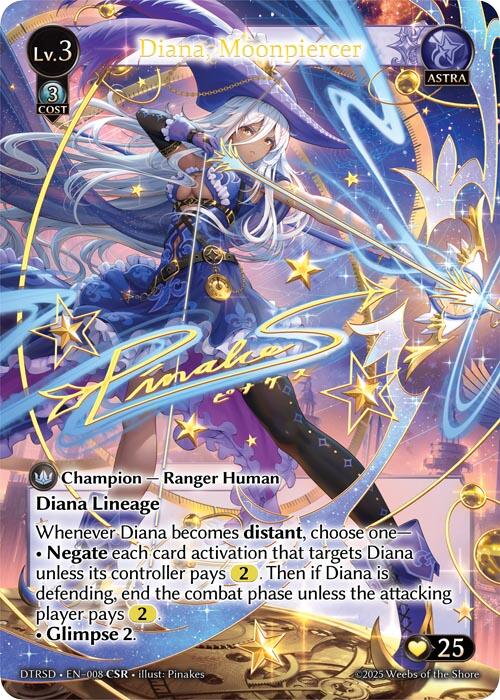 Diana, Moonpiercer (8) [Distorted Reflections Starter Decks]