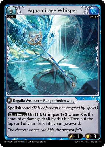 Aquamirage Whisper (20) [Distorted Reflections Starter Decks]