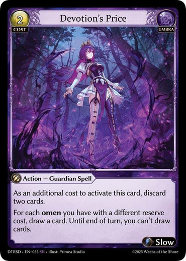 Devotion's Price (55) [Distorted Reflections Starter Decks]