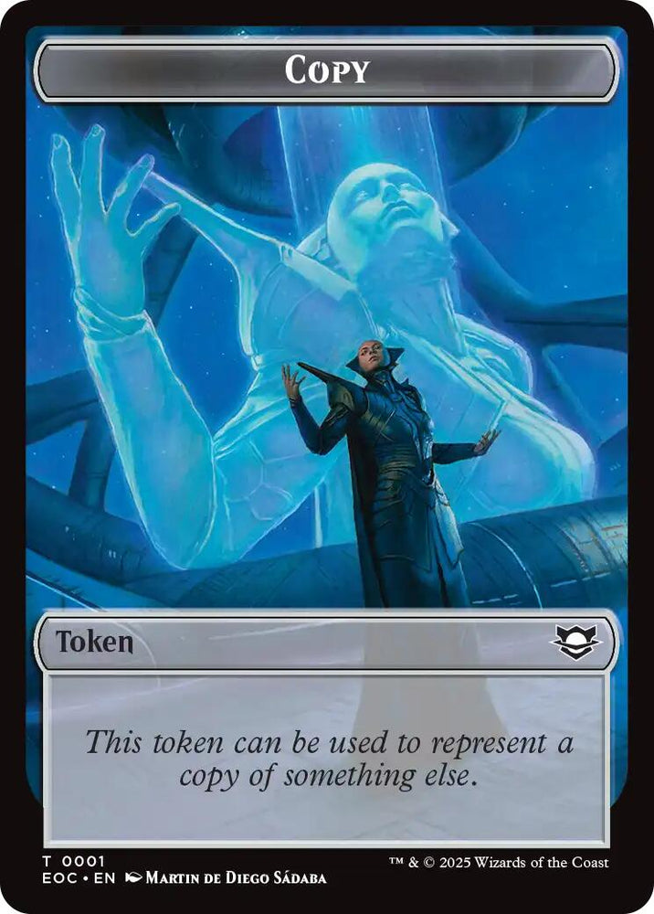 Copy // Golem (0012) Double-Sided Token [Edge of Eternities Commander Tokens]