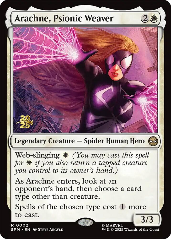 Arachne, Psionic Weaver [Marvel's Spider-Man Prerelease Promos]
