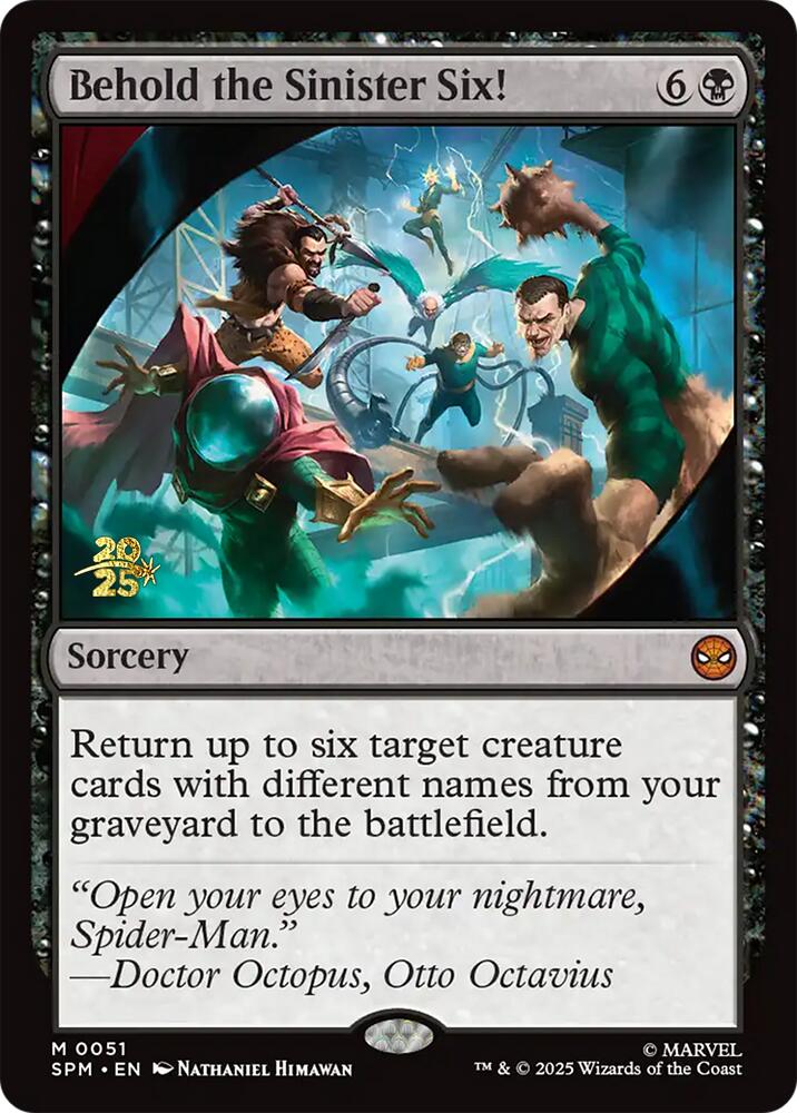 Behold the Sinister Six! [Marvel's Spider-Man Prerelease Promos]