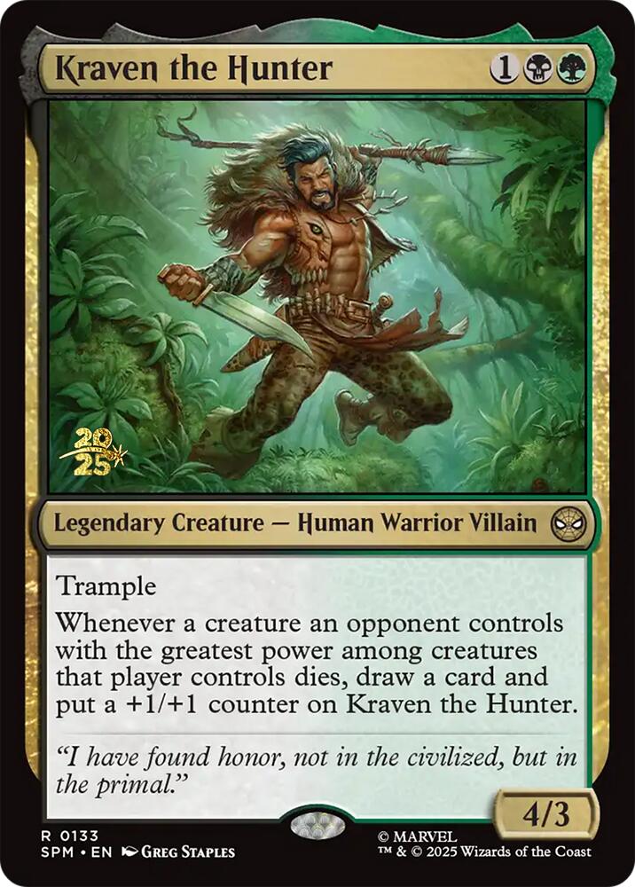Kraven the Hunter [Marvel's Spider-Man Prerelease Promos]