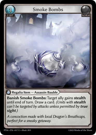 Smoke Bombs (Curio Foil) (017) [Phantom Monarchs]