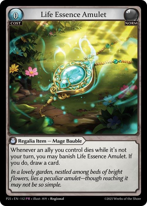 Life Essence Amulet (112) [Promotional Cards]