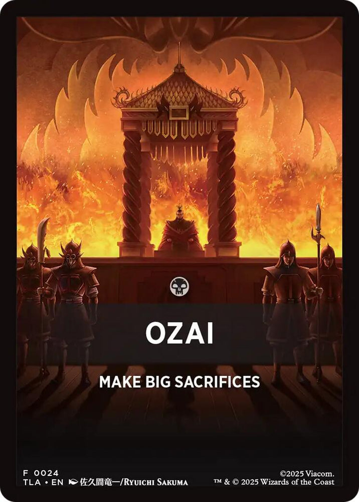 Ozai Theme Card [Avatar: The Last Airbender Tokens]