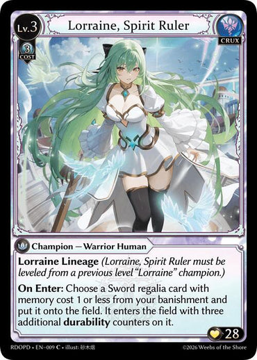 Lorraine, Spirit Ruler (009) [Radiant Origins: Pantheon]