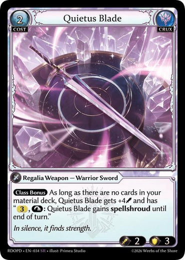 Quietus Blade (034) [Radiant Origins: Pantheon]