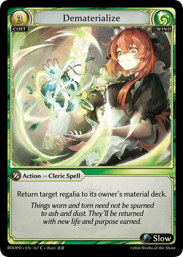 Dematerialize (167) [Radiant Origins: Pantheon]