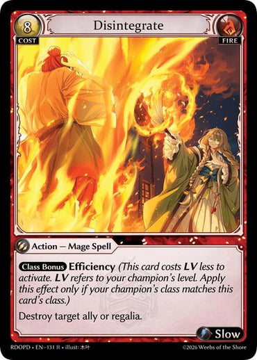 Disintegrate (131) [Radiant Origins: Pantheon]