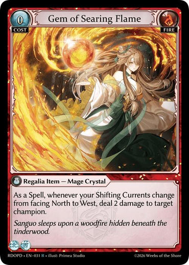 Gem of Searing Flame (031) [Radiant Origins: Pantheon]