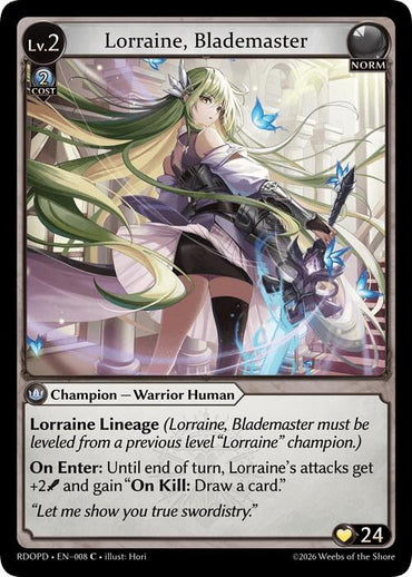 Lorraine, Blademaster (008) [Radiant Origins: Pantheon]