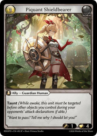Piquant Shieldbearer (092) [Radiant Origins: Pantheon]