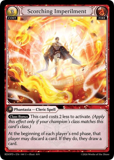 Scorching Imperilment (144) [Radiant Origins: Pantheon]
