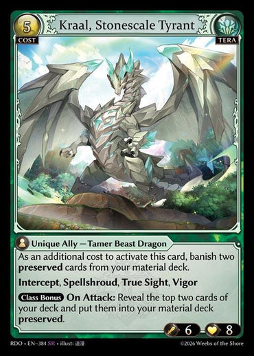 Kraal, Stonescale Tyrant (384) [Radiant Origins]