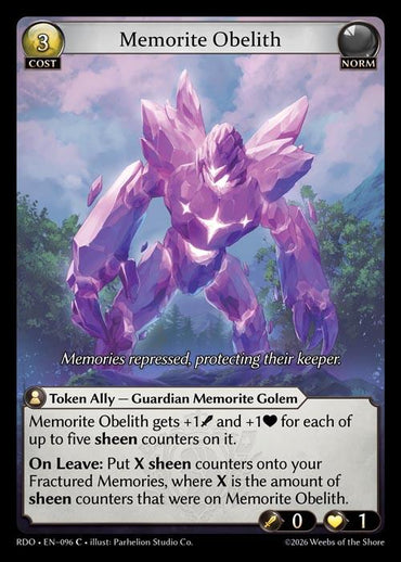 Memorite Obelith (96) [Radiant Origins]