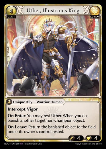 Uther, Illustrious King (360) [Radiant Origins]