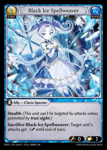 Black Ice Spellweaver (Curio Foil) (208) [Radiant Origins]