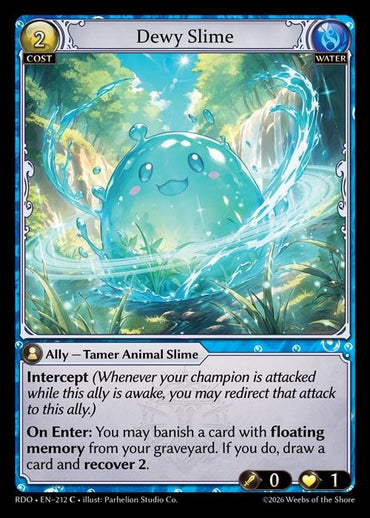 Dewy Slime (Curio Foil) (212) [Radiant Origins]
