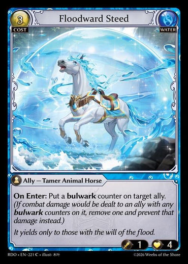 Floodward Steed (Curio Foil) (221) [Radiant Origins]