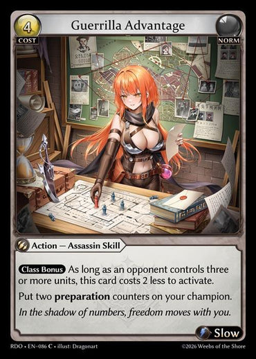 Guerrilla Advantage (Curio Foil) (86) [Radiant Origins]