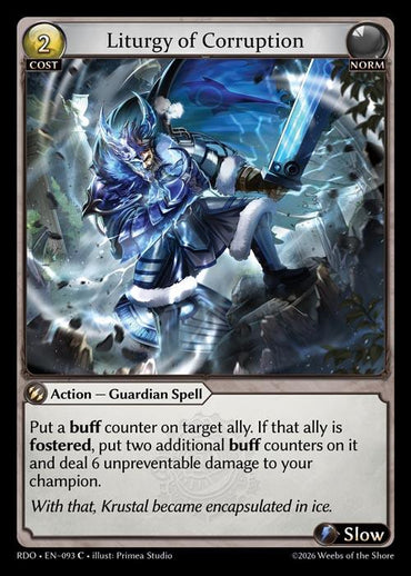 Liturgy of Corruption (Curio Foil) (93) [Radiant Origins]