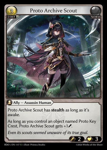 Proto Archive Scout (Curio Foil) (117) [Radiant Origins]