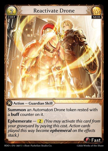 Reactivate Drone (Curio Foil) (368) [Radiant Origins]
