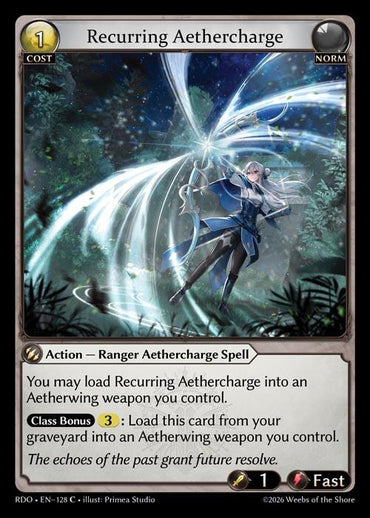 Recurring Aethercharge (Curio Foil) (128) [Radiant Origins]